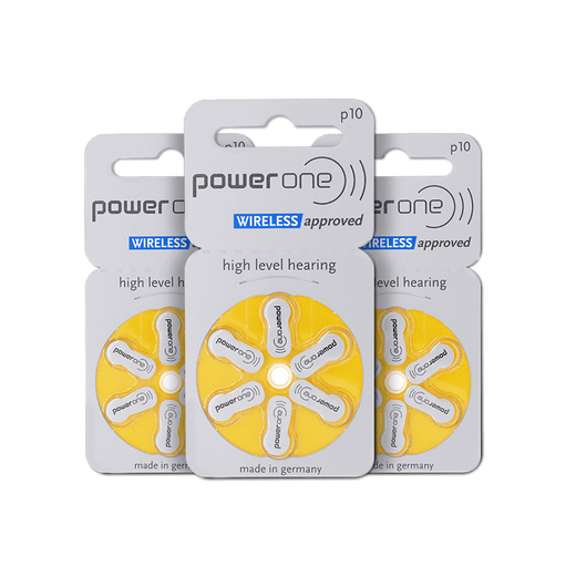 西万博助听器powerone原装专用配件电池P13P312纽扣P10电子P675锌空气 powerone P10【1板6颗】