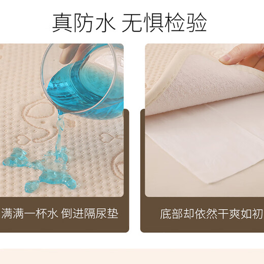 Qiaran [British Quality] Baby Urine Separator Pure Cotton Waterproof Breathable Large Size Maternity Mat 50*70cm [Baby Urine Separator] Class A Quality