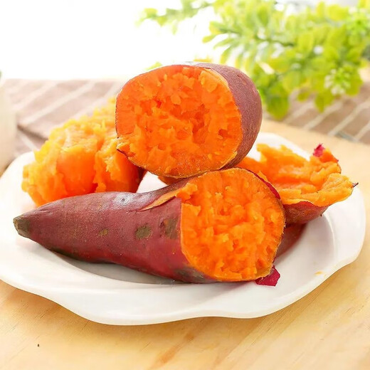 HENGTAIFENGYUAN Fresh Sweet Potatoes Freshly Digged Sweet Potatoes Sand Sweet Potatoes Red Sweet Potatoes Fresh Vegetable Oily Sweet Potatoes 5Jin Jin equals 0.5kg Fresh Sweet Potatoes