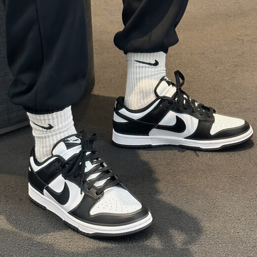 Chaussures de basket-ball Nike Nike Chaussures masculines 2025 Summer New Air Jordan 1 Aj1 Board Chaussures Retro Casual Sneakers DD1391-100 Panda Black and White Dunk 42.5