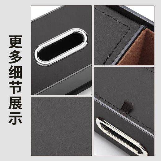 Suvmch car multifunctional storage box tissue box water cup holder storage box storage bag car seat back storage box bag back chair multifunctional leather storage box classic black Lexus exclusive-back chair storage box