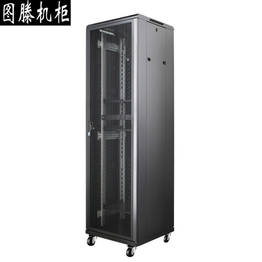 图滕机柜图滕 网络服务器机柜22u19英寸加厚1.2米功放加深安防电脑监控机柜32U1.6米36U1.8米42U2米TS玻璃 600*600*1.4米 TS.6627 现货黑色前钢化玻璃后网孔门