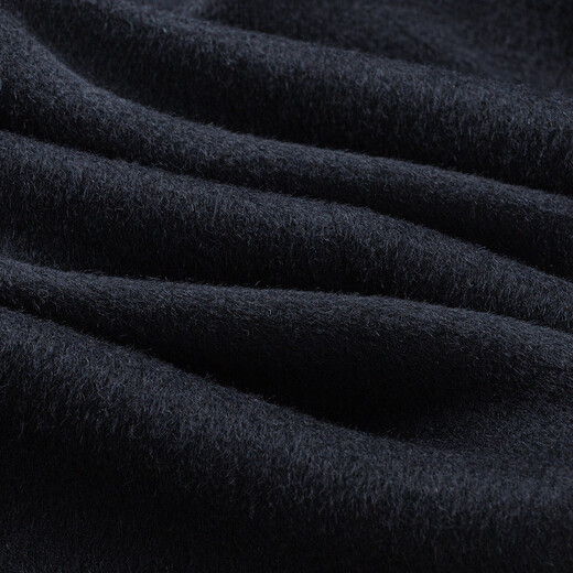 MONTAGUT Men's 100% Wool Jacket Lapel Double-sided Woolen Coat Business Warm Jacket Navy 54