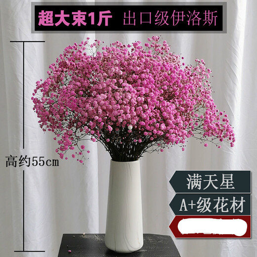 AIMAN Yunnan Ramo de flores secas de estilo natural Nomeolvides Adornos decorativos de flores reales Sala de estar Arreglos florales pequeños y grandes Jin Jin es igual a 0,5 kg, se vende como regalo, nomeolvides rojo rosa, 50 piezas en total, ramas semisecas