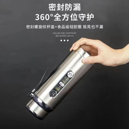 Large capacity 304 stainless steel water cup winter insulated water cup portable men and women outdoor car business sports teapot 1000ml outdoor 1000ml cold burst nature 66 pieces