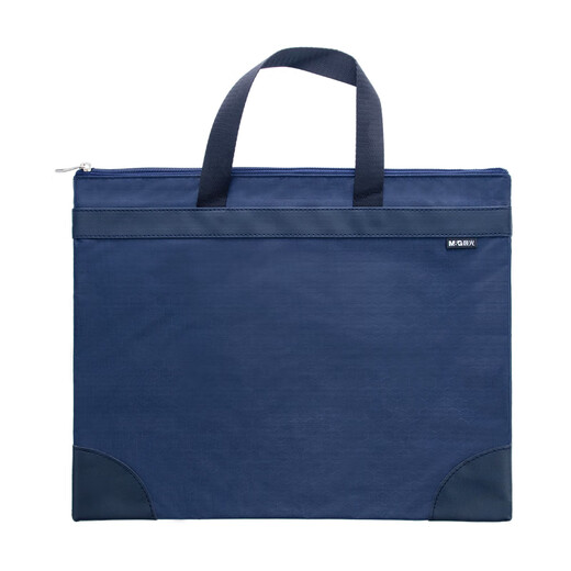 Morgenlicht (m/g) Briefpapier A4 Blau Muster Hand in Hand Tasche Beutel Großkapazität Business Dokument Reißverschlussbeutel Informationstasche ein Packung ABBN3047