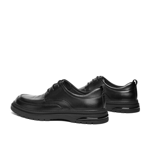 Belle Commuter Business Cuir Chaussures Chaussures décontractées de la vache de vache pour hommes A1373AM4 Noir 42