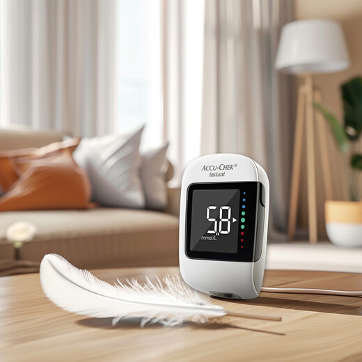 
ROCHE Yizhi blood sugar meter household code-free sugar tester (including 100 test strips + 100 needles)