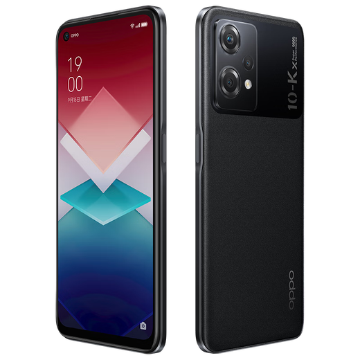 OPPOK10x 67W超级闪充 5000mAh 120Hz高帧屏 6400万三摄 高通骁龙695 拍照5G手机 K10X 极夜 12GB+256GB