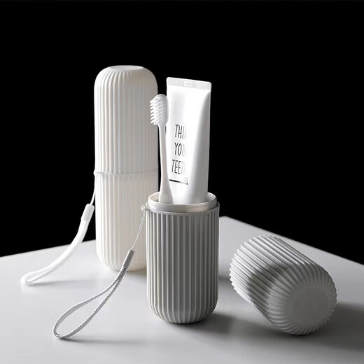 Toothbrush Cup Student Travel Box Portable Washing Cup Set, Brushing Cup Tooth Tank Dental Box Brush Wash [Large] 1 installing toothbrush box