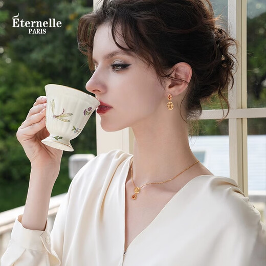 Eternelle French eternal original design wheat earrings women's fashionable and elegant earrings light luxury high-end earrings