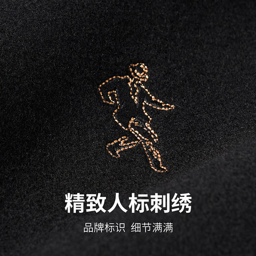 Dances with Wolves 52% sheep wool fashionable baseball uniform woolen woolen jacket men's jacket 001 black 170