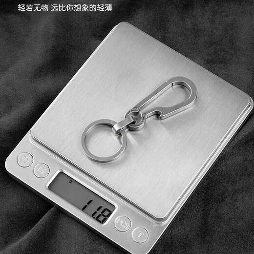 鹏境钛合金汽车钥匙扣男士挂件钥匙链创意车钥匙扣男女钥匙扣高端钥匙 钛合金【带开瓶器】