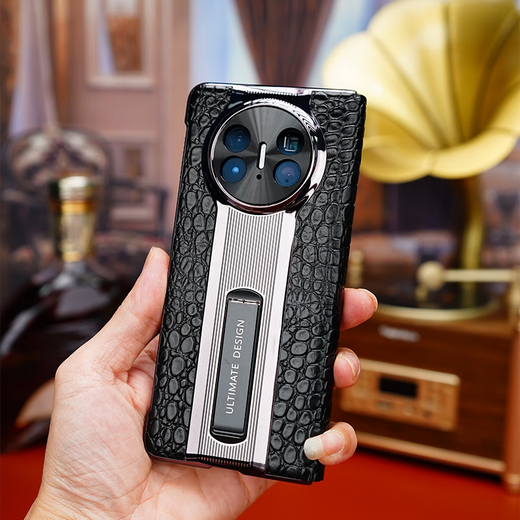 Haitian [First Layer Cowide] Huawei Mate X5 Mobilfunkkoffer Neues echtes Leder Magnetischer Smart Flip Bracket Business Mate X3 Collector's Version Full-inclusive Anti-Fall-Schutzleder [Mocha Brown] Huawei Mate X5
