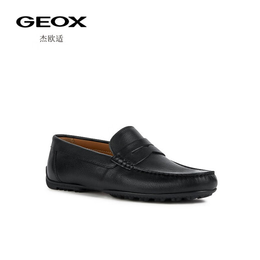 GEOX Men's Shoes Casual Comfortable Daily Simple Slip-On Loafers U35E5A Black C999939