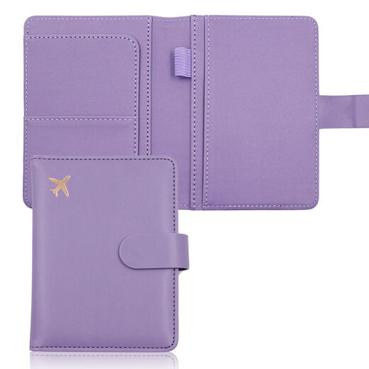 Raft Core Travel Pass Protective Case tragbare RFID-Anti-Diebstahl-Bürsten-Anti-Scanning-Air-Ticket-Clip-Zertifikat Exquisite Card Bag Pink Pink Pink