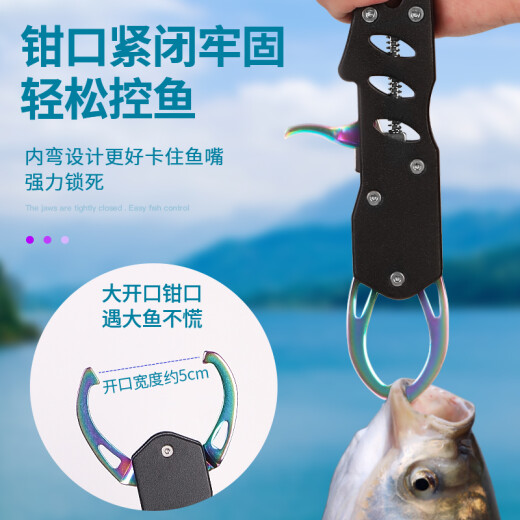 Bear Fire Fish Controller Lure Pliers Set Stainless Steel Fish Control Pliers Multi-Function Fish Catcher Fishing Clamp Fishing Accessories Set Fish Controller + Lure Pliers Stainless Steel Set