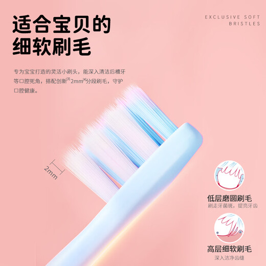 舒客儿童电动牙刷舒克声波震动含氟刷丝专业防蛀软毛护龈双重模式F2粉(适用3-12岁)  生日儿童节礼物