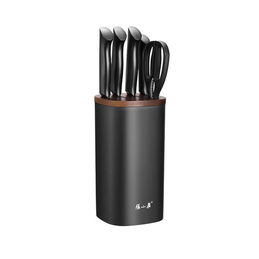 Zhang Xiaoquan Streamline Geometry Mo Shadow Series Six-piece Set Kitchen Knife Slicing Knife Fruit Knife Bone Chopping Knife Scissors D300041 Streamline Geometry Anti-rust 6-piece Set 6-piece Set