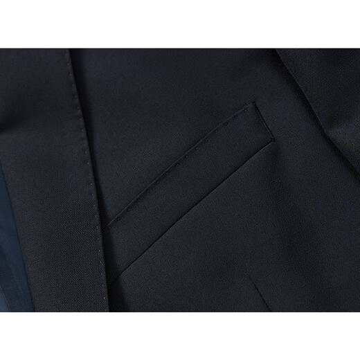 Jijia anti-wrinkle worsted wool single suit men's business casual suit wool jacket suit suit top Navy blue Regular 33 088A suit trousers
