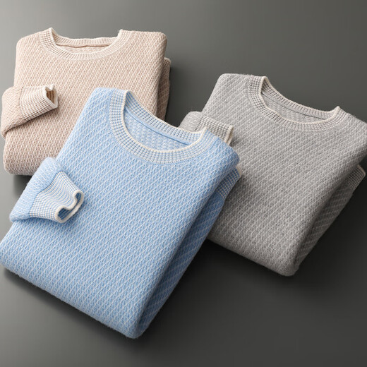 鄂尔多斯市产24年秋冬新款羊绒衫男套头加厚毛衣加厚大码针织 产自鄂尔多斯市-驼色 2XL