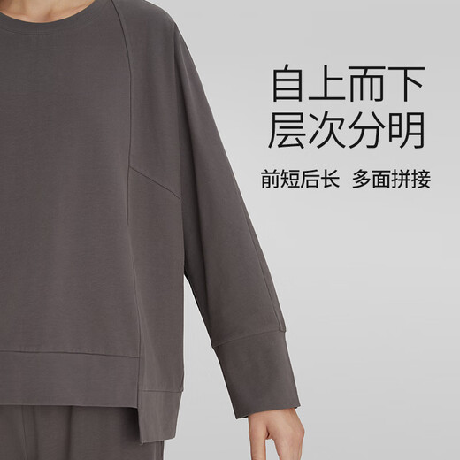 Chundu soft new couple pajamas autumn women's long-sleeved thickened brushed velvet men's home wear autumn and winter suit dolphin gray (men's style) 2XL