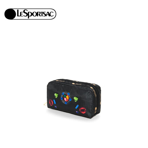 [Out of stock] LeSportsac Winter New Fashion Printed Clutch Cosmetic Bag Accessories Bag 6511 Colorful Gemstones