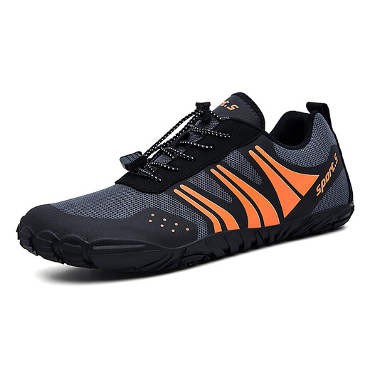 Mie Lanat (Mie Lanat) Chaussures cyclables pour hommes de montagne sans serrure extérieur pour hommes Aide à couples Couples Road Casual Breashable Bicycle Chaussures Black Orange 41