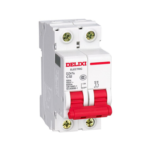 Delixi electrical air switch DZ47S household 2P single-phase main circuit breaker micro circuit breaker 32A