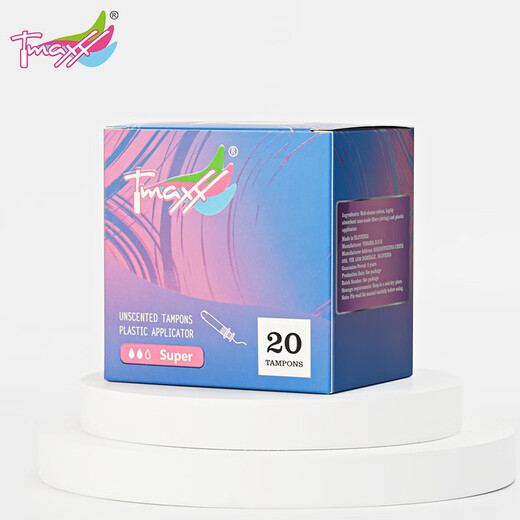 TMAXX Tamponio Catéter Tipo de captura sanitaria SwaB Aunty Stick Menstruation Tampón Tamponio sanitario relleno en un tamponio de flujo grande (fácil de transportar estilo corto) 20 piezas en cantidad