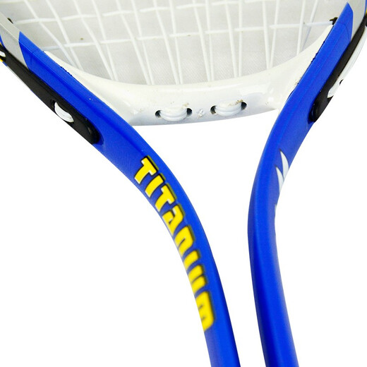 Souhaiter la courge raquette en aluminium en alliage en carbone intégré adulte pour débutant racket single alliage bleu 9902 [+ squash]