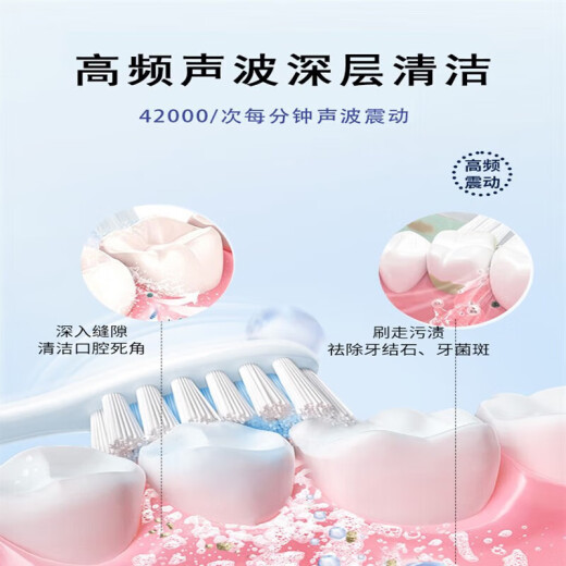 Xiaomi Hou Electric Zahnbürste Vollautomatisch laden Smart Sound Wave Zahnbürste wasserdichte weiche Borstenkopf für Frauen Studenten Paar Anzug Teenager Elektrische Zahnbürste Kühl schwarz + 4 Pinselkopf + Ladekabel