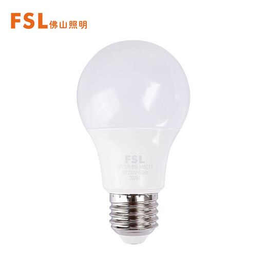 FSL Foshan Lighting LED Bulb Super Bright High Color Rendering Energy Saving Bulb High Power Lighting Bulb E27 Screw 5W White Light 6500K