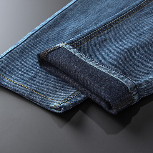 Jeep Jeep Jeep Herren Straight Lose Business Casual Hosen Herbst und Winter Herrenhosen 679 Blau Größe 31