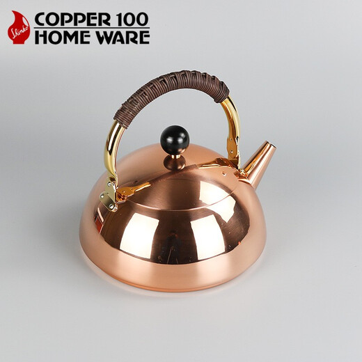 COPPER 100 HOME WARE Japanese original imported Shinkotang copper kettle soup boiling tea kettle boiling kettle tea kettle copper kettle copper kettle copper supplement 2.3L 2L
