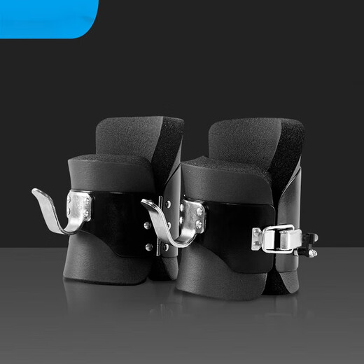 Yu zhiyou karpfen verkehrten schuhe fußabdeckungsstiefel ilfheilhöhe Erhöhen Sie invertierte Handstandausrüstung verkehrten Stiefel Home Fitness Inverted Schuhe schwarz und grau (holen Sie 2 Meter Assist -Gürtel)