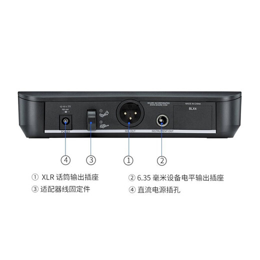 SHURE Shure BLX wireless headset microphone stage performance hosting classroom lecture live broadcast headset training portable microphone BLX14/PGA31 (cardioid pointing)