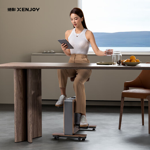 Jueying XENJOY small wooden horse dynamic bicycle household indoor bicycle fitness equipment aerobic exercise weight loss exercise Jueying household leisure bicycle walnut version
