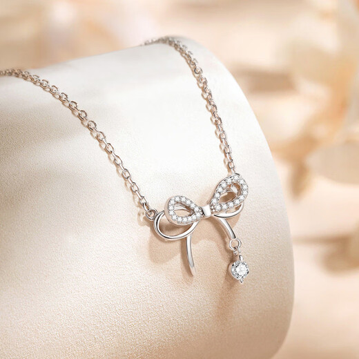 Fanci Fan Qi Butterfly Dream Necklace Women's Bow Silver Light Luxury High-end Gift Birthday Gift for Girlfriend and Best Friend