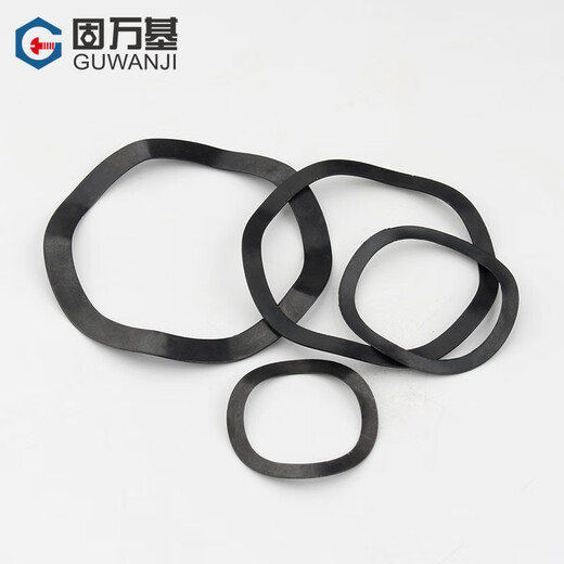 Guwanji Wave Washer Black Wave Elastic Washer Three Peaks Wave Spring Washer Wave Washer National Standard 65 Manganese Steel M50*61 5 Peaks-10 Only