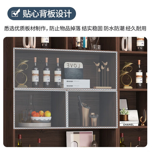 Shousheng red wine cabinet display cabinet living room partition display rack wine rack tea household wine cabinet floor cabinet display tobacco cabinet container recommended wilderness oak color丨four doors丨140*180