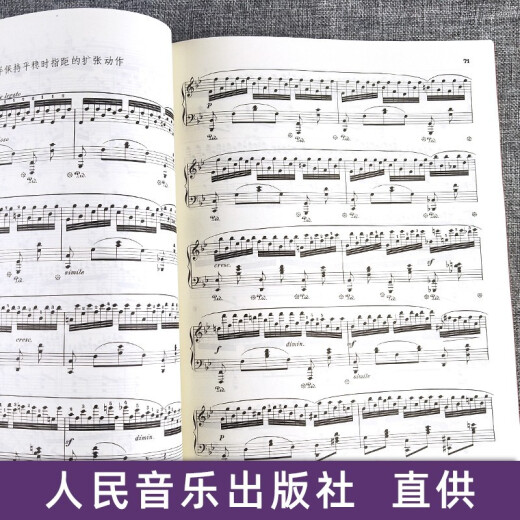 50 Klavier Etudes von Cheerny, 740, Technical Practice Works With Clever Fingers (699) Sammlung von Musikwerten für primäre Klavierlehrbücher People's Music Publishing House