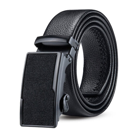 Lucy Landy men's automatic buckle trousers waistband buckle belt for young and middle-aged people Korean trend version pebbled business casual belt Stars-One 120cm