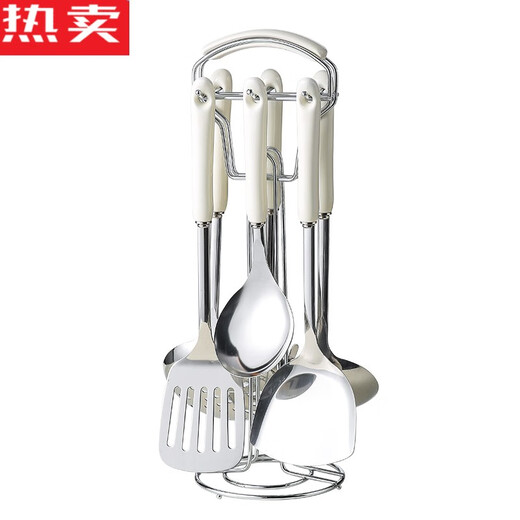 Aluminium gauche LUMBRE LUXEUR DE LURXE SUPPRIMANCE MAISON COMPLETE COMPLETE COMPLETE DES COUVOIRS ET SPATULES COMBIENSE SET USENSILS CUITSILES SAUVEURS SUPPORTS LURNE LURME CUITSE SPATULATION 7 pièces 854