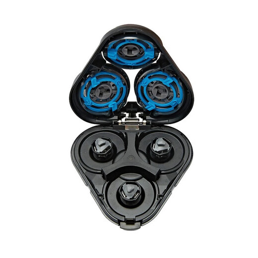 适配飞利浦剃须刮胡刀片网机头Series6000 S6580 S6640充电器线保护盖收纳包驰慧 通用S6630 S6640 S6650新款3个刀头