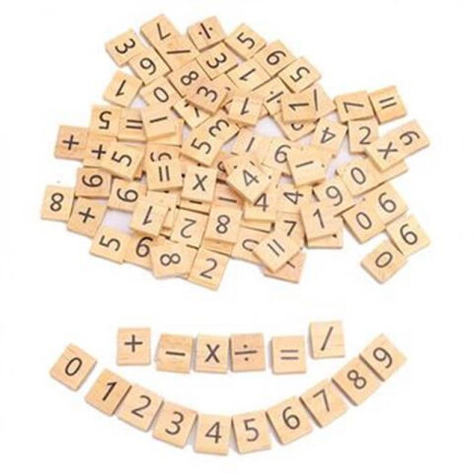 Tarjeta numérica del jugador 1-100 Números puros 0-9 Digital Wooden Square de educación temprana para niños Juego de rompecabezas Piezas de madera Baby Wooden Block Magnetic Digital Digital (37 piezas)