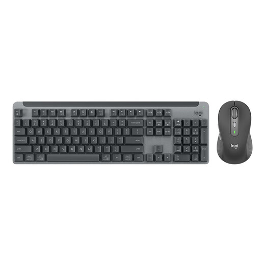 
Logitech (Logitech) preferred series K865 mechanical keyboard Wireless Bluetooth dual-mode keyboard (K845 upgraded model) 104 key full size Gaming business office keyboard and mouse set K865 graphite black + M750 M black