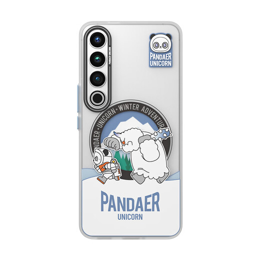 
Meizu (MEIZU) PANDAER Platinum Unicorn Antibacterial Mobile Case Snowman Adventure Meizu 20 PRO Applicable IML Printing All Inclusive Structure Click Button Module