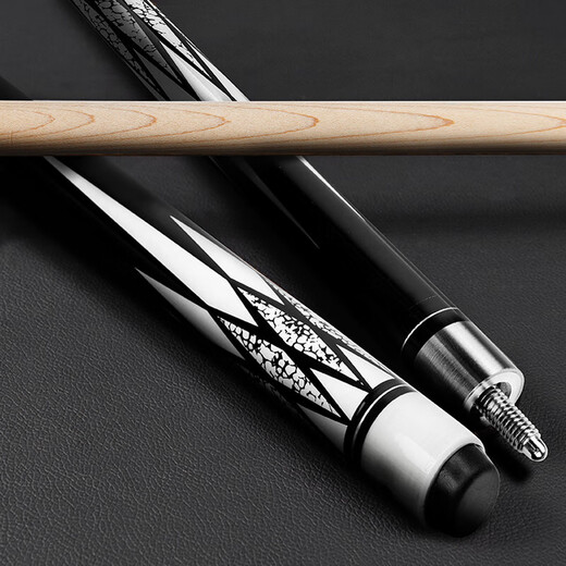 INVUI billiard cue big head Chinese style black 8 cue nine cue American big head split billiard cue double section Z-02