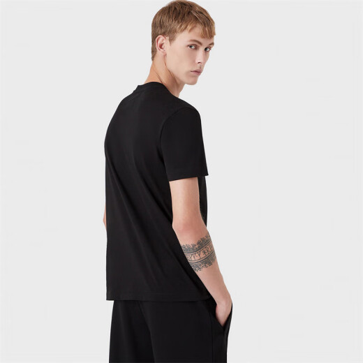 
ARMANI/Armani EA Men's Classic Fashion Eagle Mark Short Sleeve Round Neck T-shirt 8N1TN5 1JPZZ Dark Gray 686 S